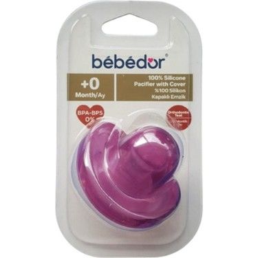 Bebedor 105 Soft Kapaklı Silikon Emzik 0-6 Ay - Mor