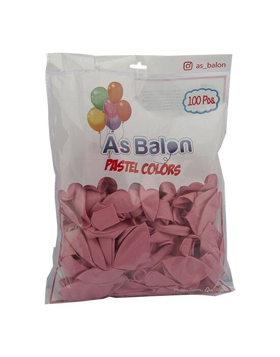 Erbay Helium İç Mekan As Balon Açık Pembe 100'lü