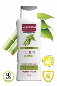 Mousson Kolajen Bambu İçeren Yoğunlaştırıcı Hacim Veren Sülfatsız Durulanmayan Saç Bakım Kremi 200 ml