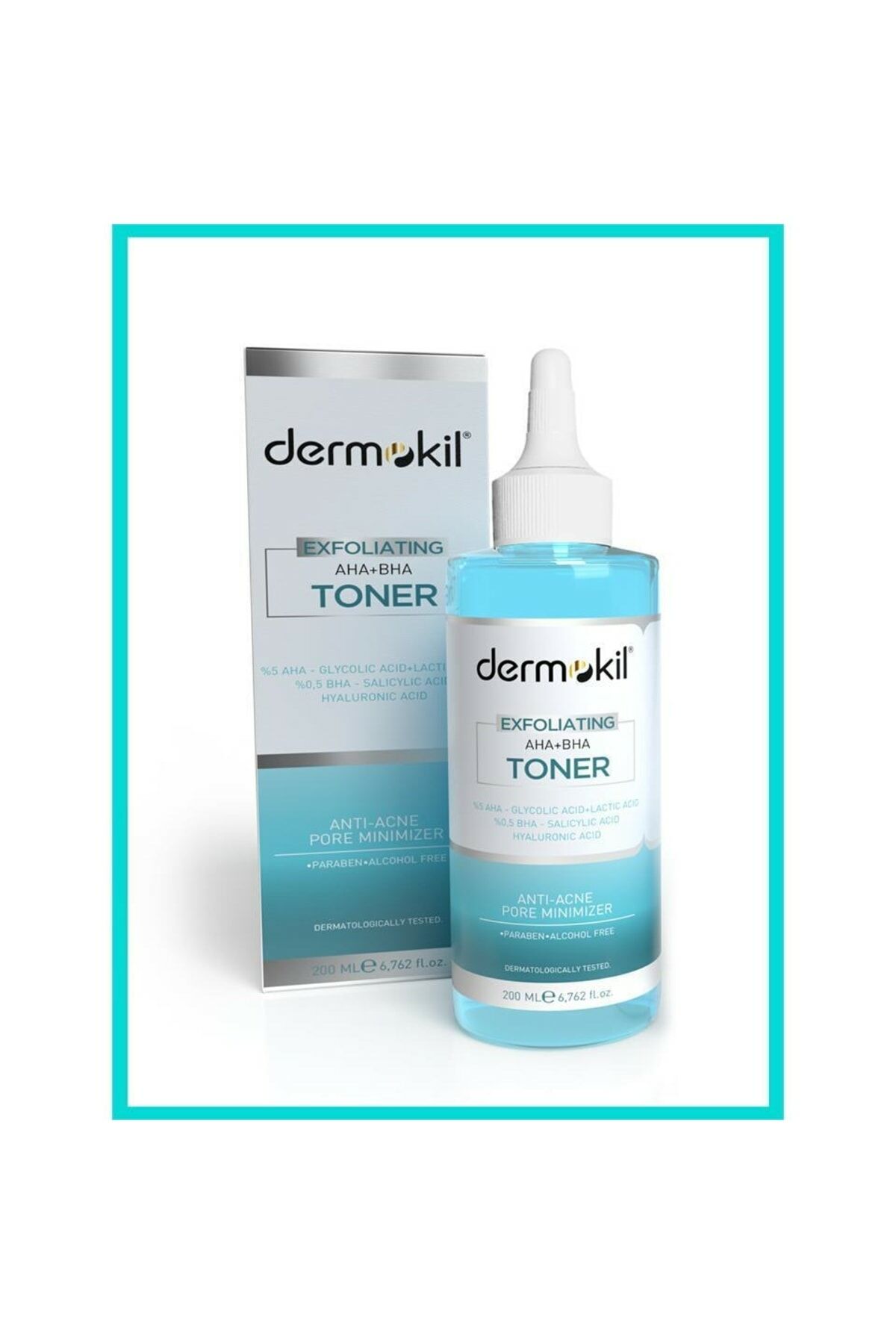 Dermokil Exfoliating AHA + BHA Niacinamide Tonik 200 ml