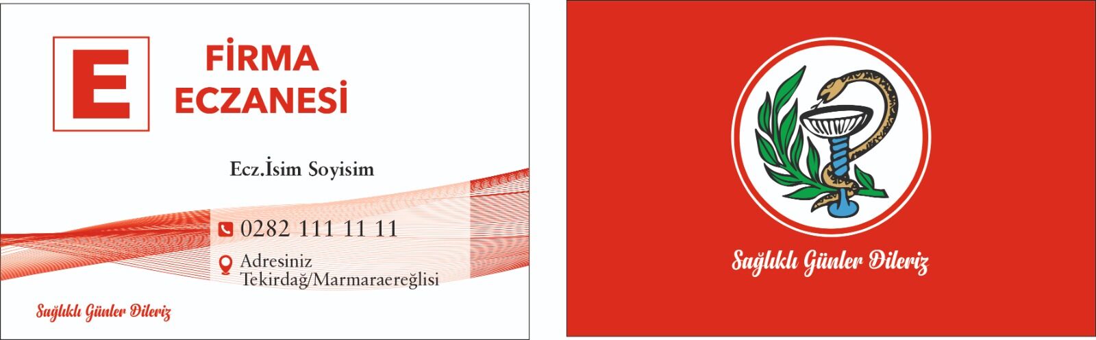 Eczane Kartvizit No:72 1000 Adet