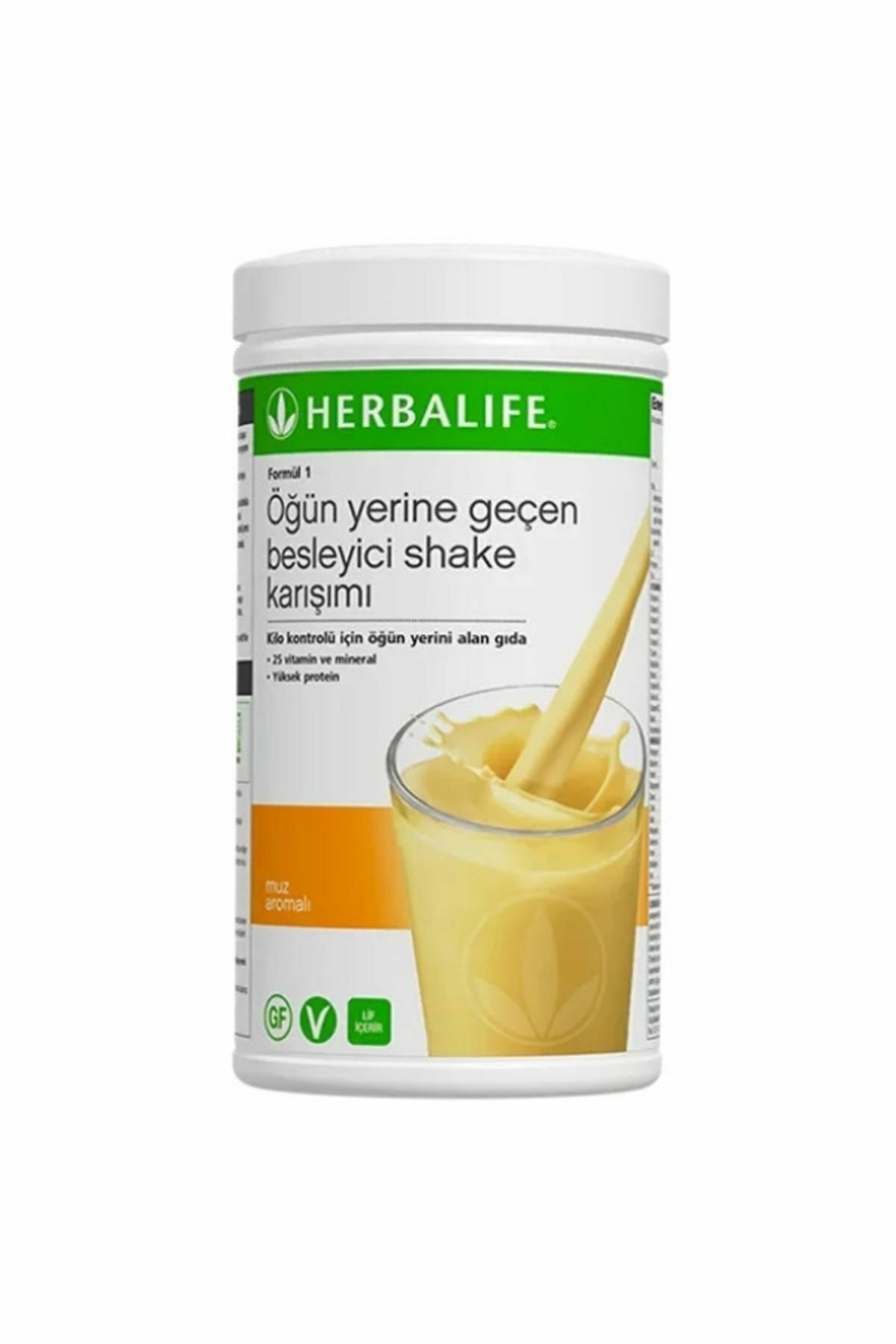 Herbalife Formül 1 Öğün Yerine Geçen Besleyici Shake Karışımı Muzlu 550 gr