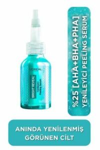 L'Oreal Paris Bright Reveal Koyu Lekelere Karşı Hızlı Etkili Yenileyici Peeling Serum 25% Aha + Bha + Pha 25 ml