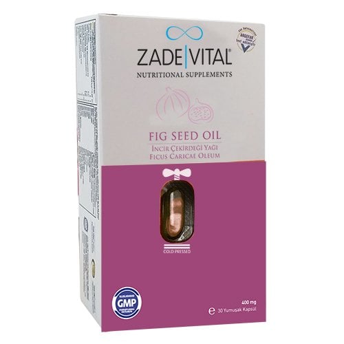Zade Vital İncir Çekirdeği Yağı 30 Kapsül 400 Mg