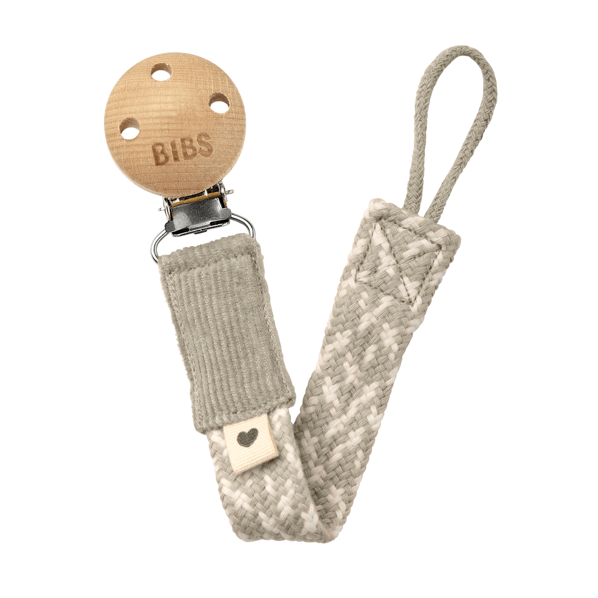 Bibs Paci Braid Emzik Askısı Sand - Ivory