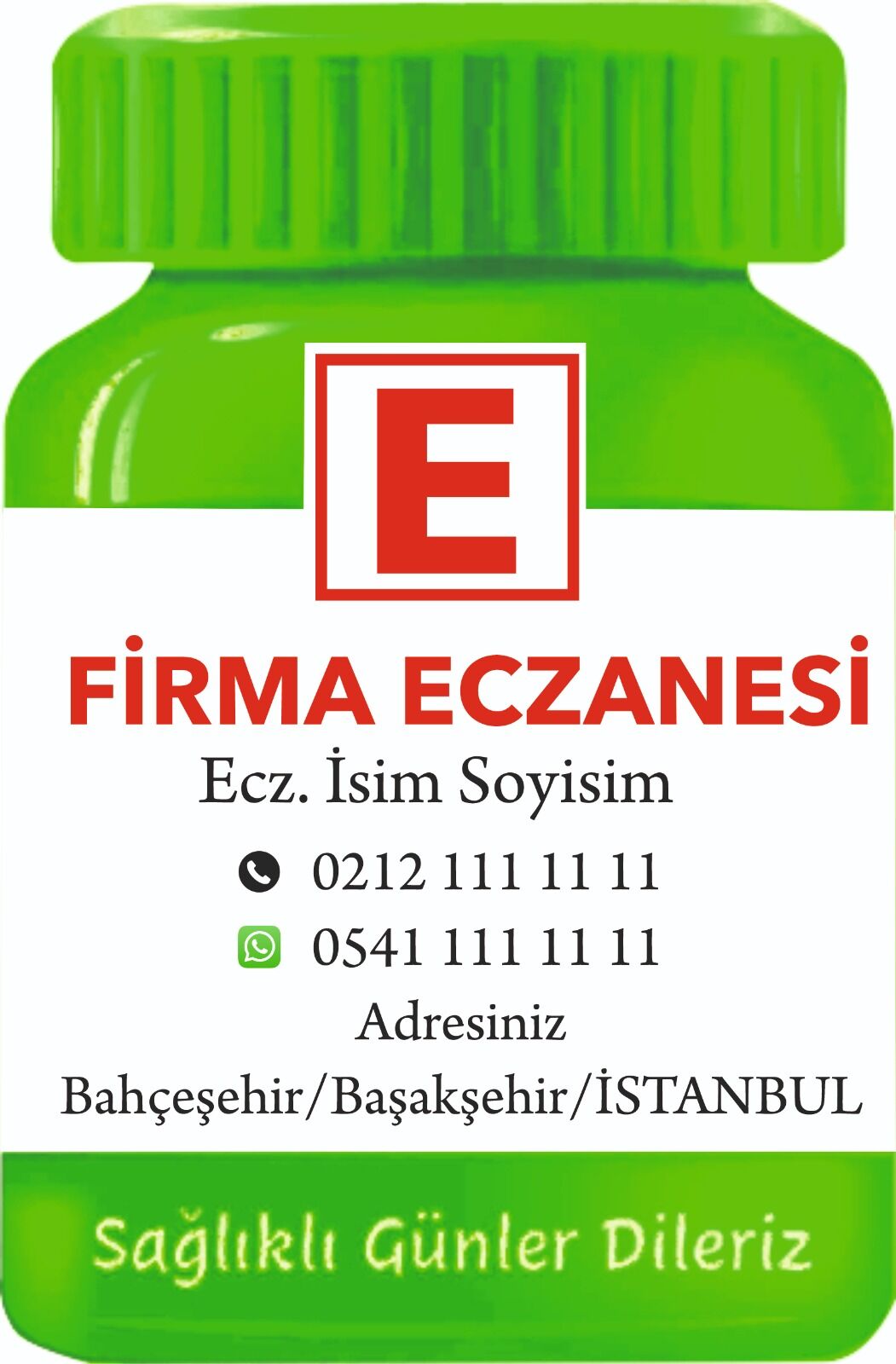 İlaç Şişesi Magnet No:2 - 1000 Adet