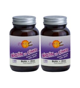 Meka Nutrition Biotin Çinko 120 Tablet - 2 Adet