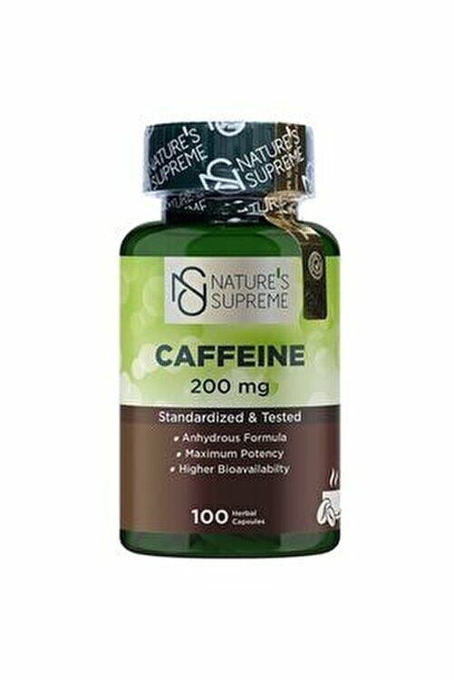 Nature's Supreme Caffeine 200 mg 100 Tablet