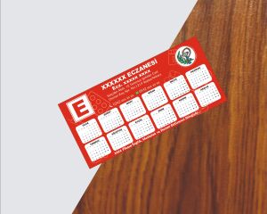 15x7 cm Eczanenize Özel Takvimli Magnet 1000 Adet