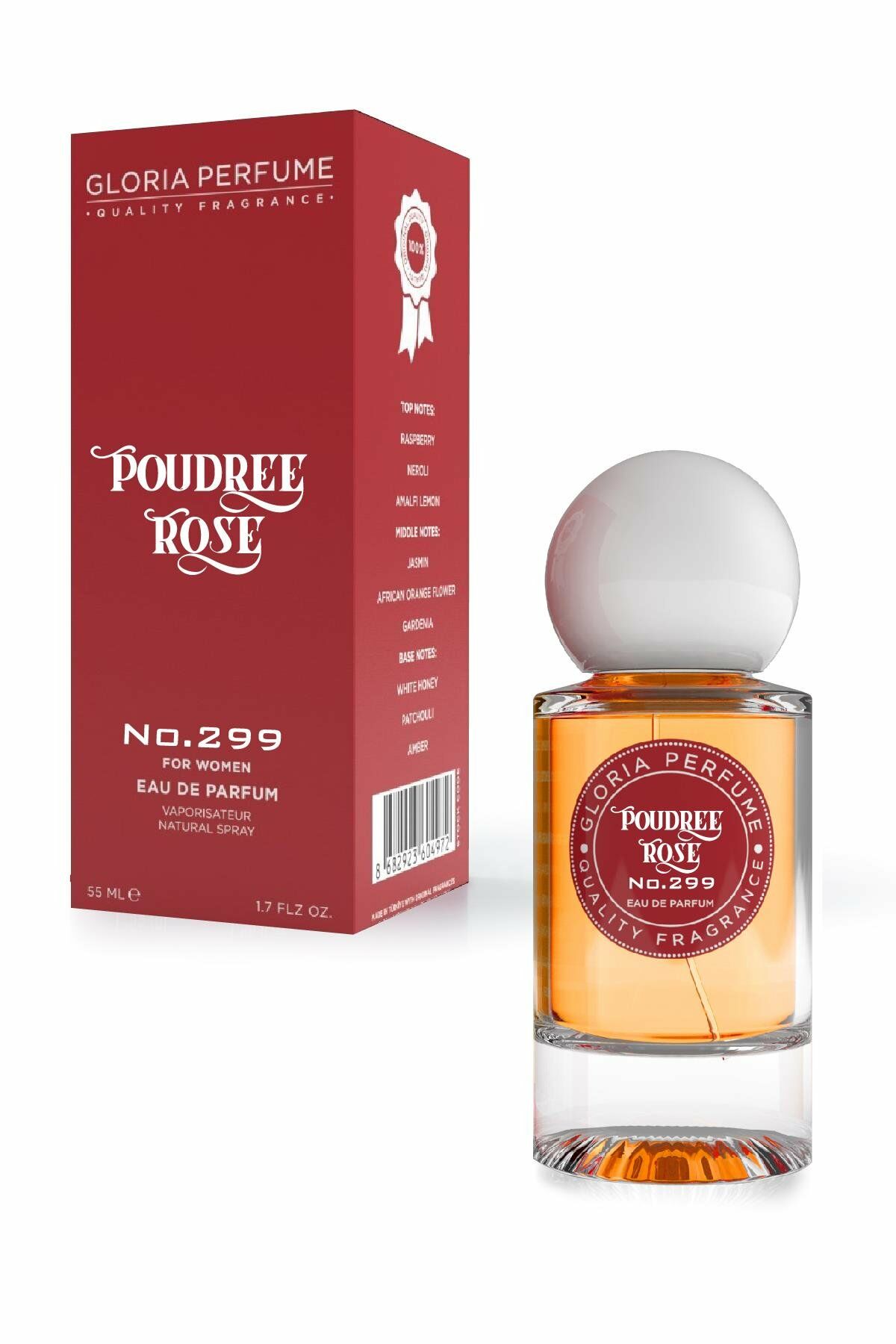 Gloria Perfume Poudree Rose Kadın Parfümü EDP 55 ml