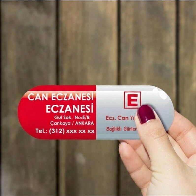 İlaç Kapsülü Eczane Magneti Kod 1 1000 adet