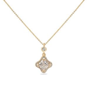 Star Zirkon Taşlı Kolye Gold