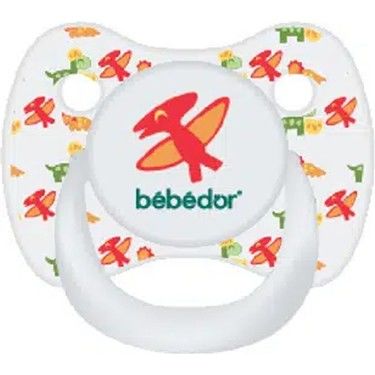 Bebedor 173 Tritan Damaklı Şeffaf Emzik 18+ Ay No: 3 - Kırmızı