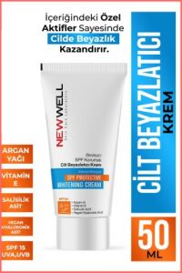 New Well Besleyici Cilt Beyazlatıcı Krem SPF15 50 ml