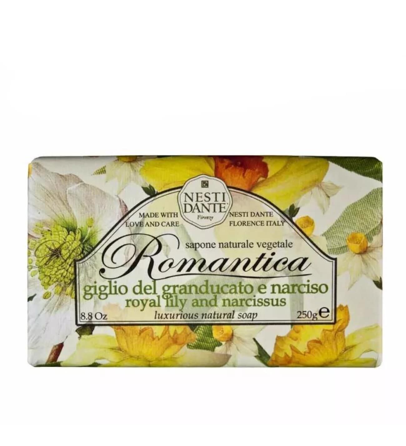 Nesti Dante Sabun Romantica Leylak ve Nergis Çiçeği Kokusu Vegan Bakım 250 gr