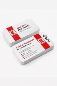 Kalın Gramajlı Eczane Kartvizit No:89 1000 Adet