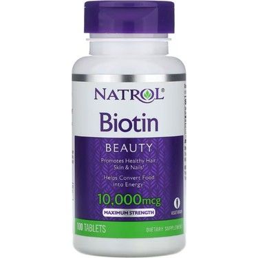 Natrol Biotin Maximum Strength 10,000 mcg 100 Tablets