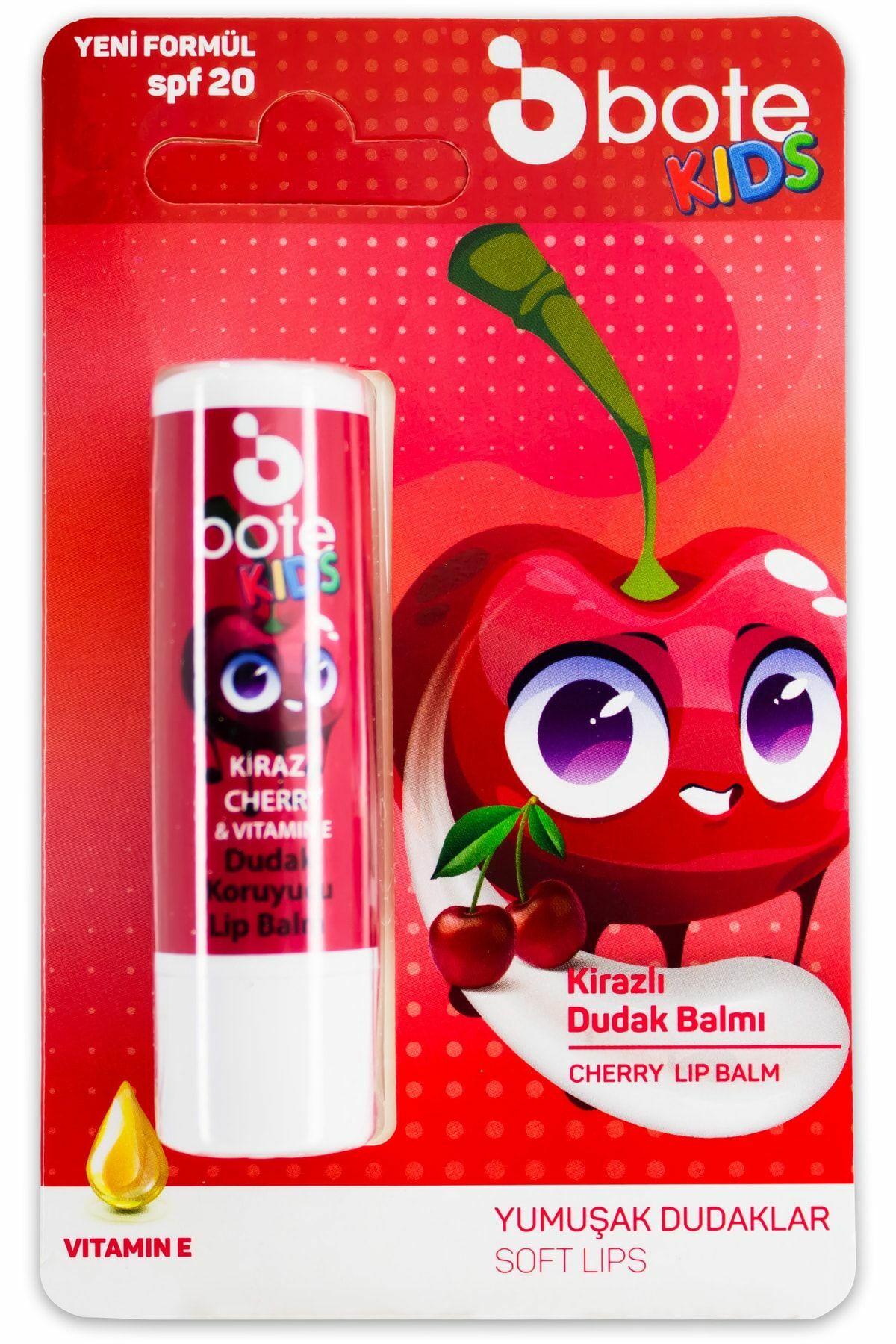 Noche Kids Kiraz Çocuk Dudak Koruyucu Lip Balm