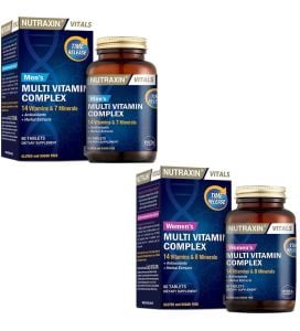 Nutraxin Multivitamin Complex Kadın 60 Tablet + Multivitamin Mineral Complex Erkek 60 Tablet