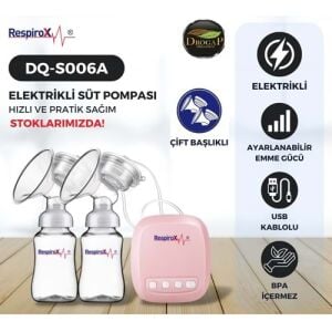 Respirox DQ-S0006A  Elektrikli Göğüs Pompası Çift Başlıklı