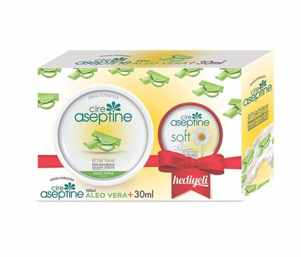 Cire Aseptine Aloe Vera Bakım Kremi 100ml + Papatya Özlü 30ml Hediye