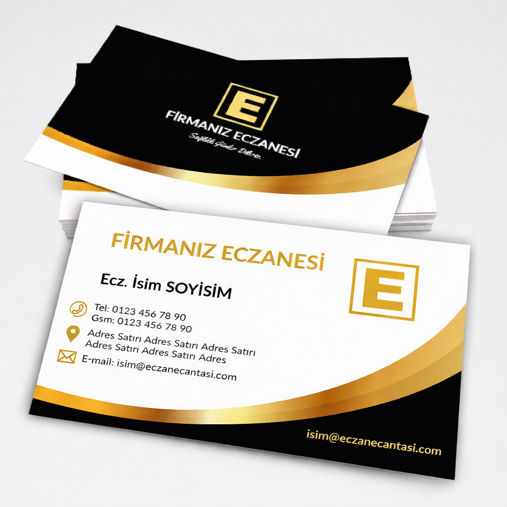 Kalın Gramaj Eczane Kartvizit No:95 1000 Adet 700 gr