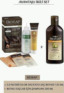 Biokap 5.0 Nutricolor Delicato Saç Boyası 135 ml + Şampuan 200 ml