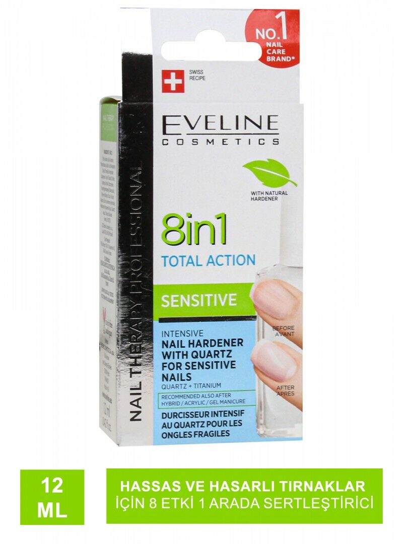 Eveline 8in1 Total Action Yoğun Tırnak Sertleştirici 12 ml