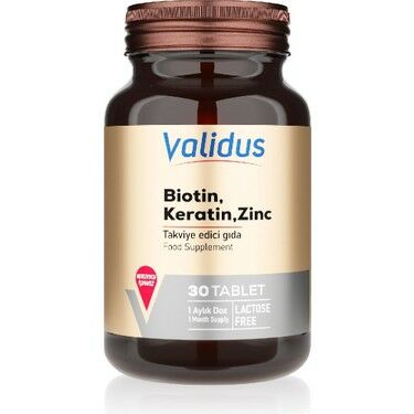 Validus Biotin + Keratin + Zinc 30 Tablet
