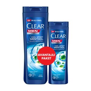 Clear Şampuan Men Cool Sport Mentol Kepeğe Karşı Etkili 350 ml