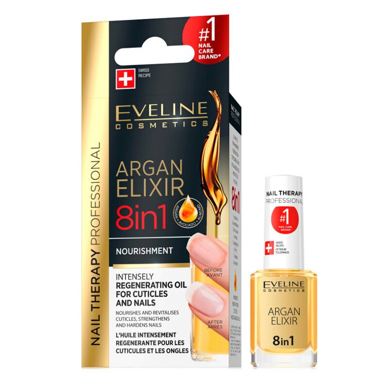 Eveline Kütikül ve Tırnaklar İçin Yoğun Yenileyici Argan Yağı 12 ml