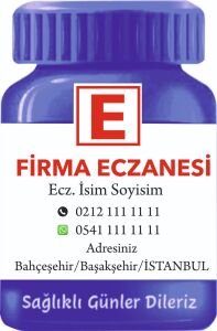 İlaç Şişesi Magnet No:6 - 1000 Adet