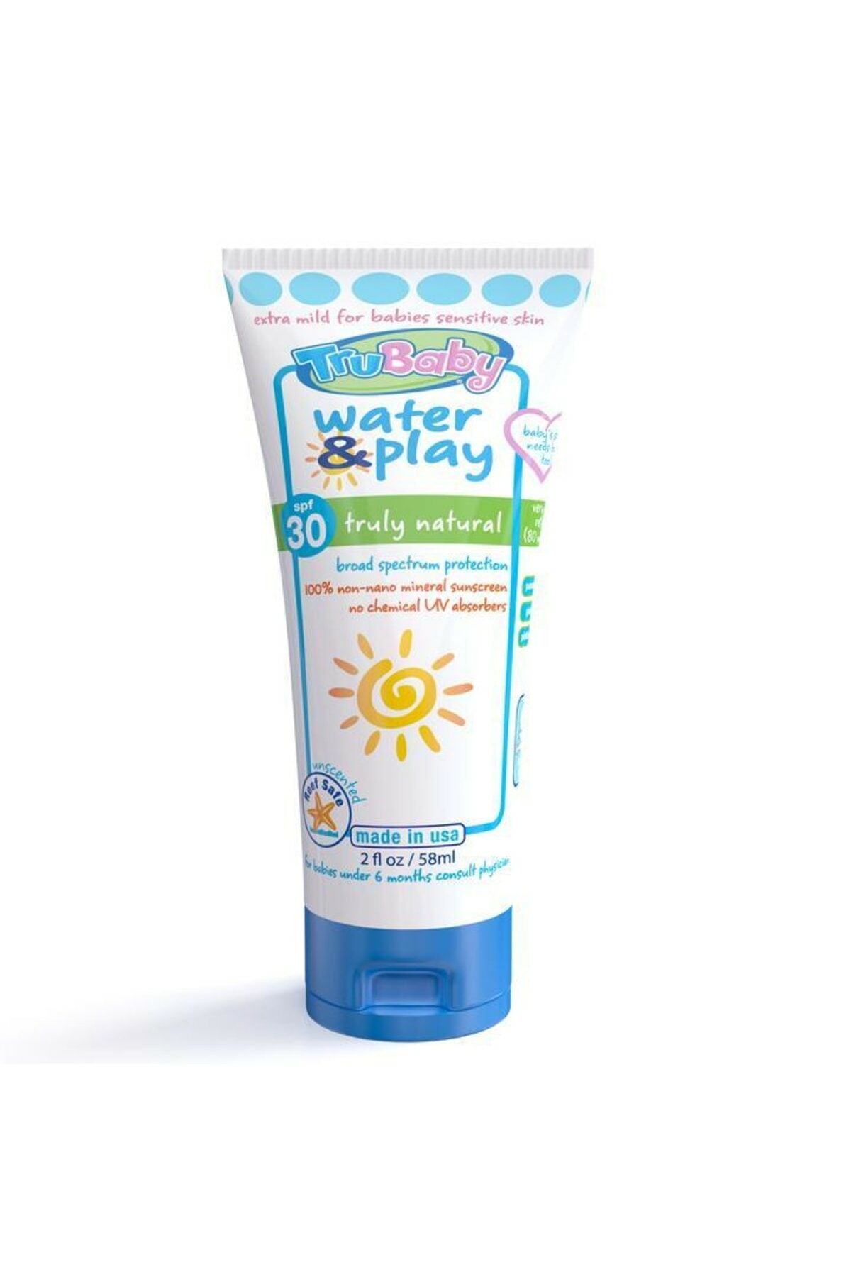 TruBaby Suya Dirençli Bebek Güneş Kremi SPF30+ 58 ml