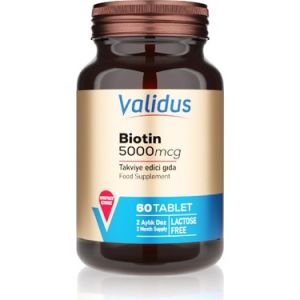 Validus Biotin 5000 mcg 60 Tablet