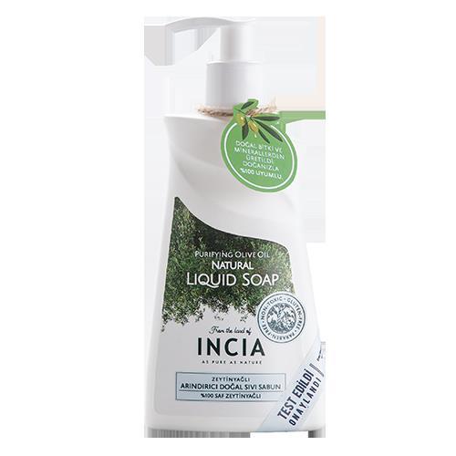 Incia Zeytinyağlı Arındırıcı Doğal Sıvı Sabun 250 ml
