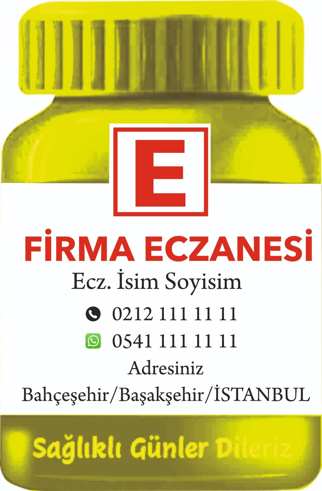 İlaç Şişesi Magnet No:3 - 1000 Adet