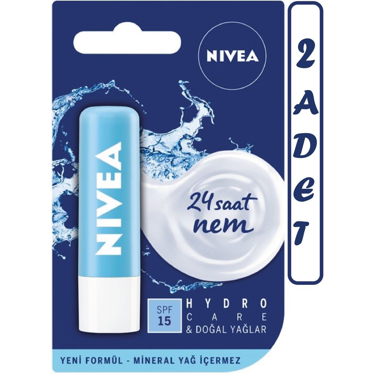 Nivea Lip Stick Hydro Care - 2 Adet