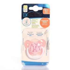 Dr. Brown's 12 Ay+ Silikon Emzik Contoured Shield - Pembe