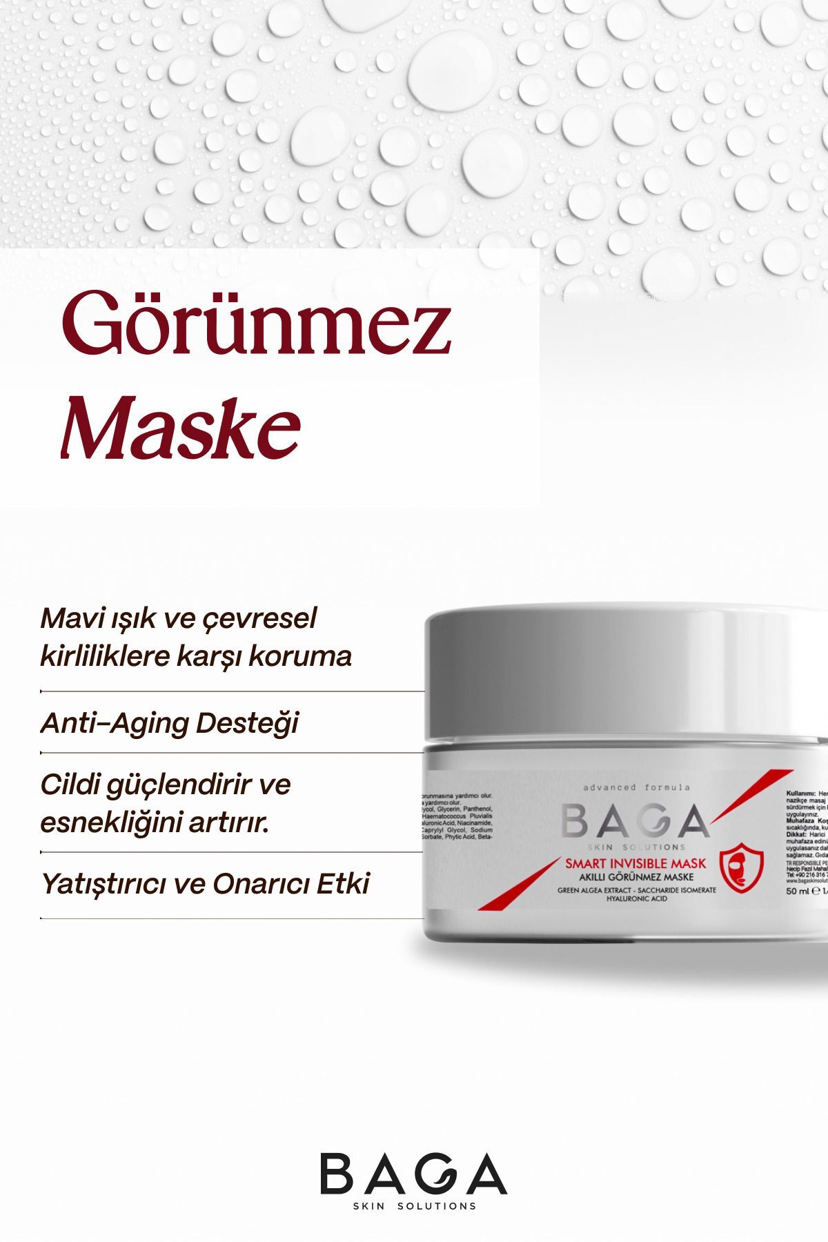 Baga Akıllı Görünmez Maske 50 ml