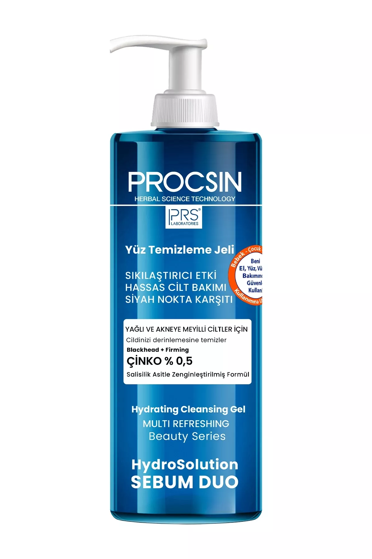 Procsin Hydrosolution Akne Karşıtı Yağ Dengeleyici Yüz Temizleme Jeli 400 ml