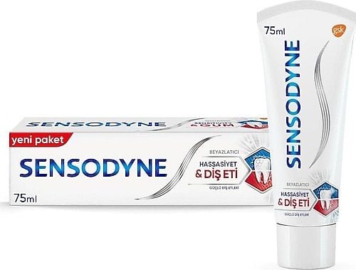 Sensodyne Diş Macunu Hassasiyet Diş Eti Beyazlatıcı Mint 75 ml