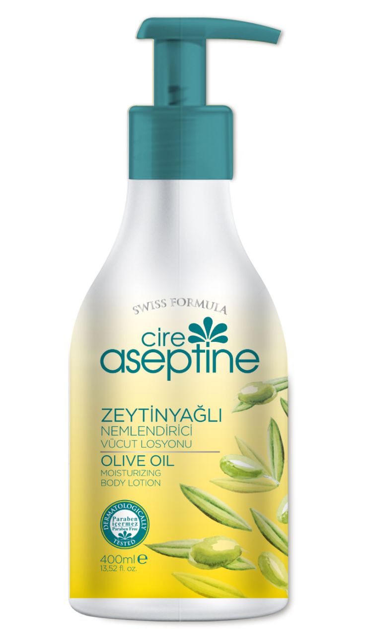 CIRE ASEPTINE VUCUT LOSYONU DOGAL ZEYTIN YAGLI 400 ML