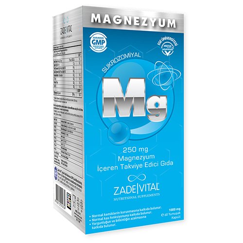 Zade Vital Magnezyum 60 Kapsül