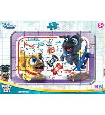 KG Games 24 Parça -  Puppy Dog Pals Frame Puzzle