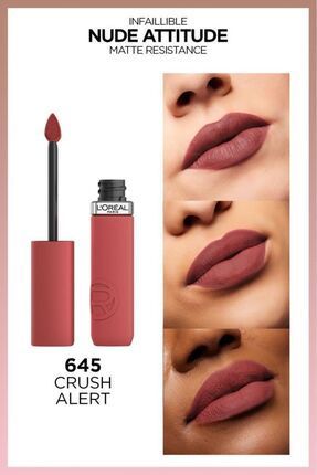 L'Oreal Paris Infaillible Matte Resistance Likit Mat Ruj - Crush Alert 645