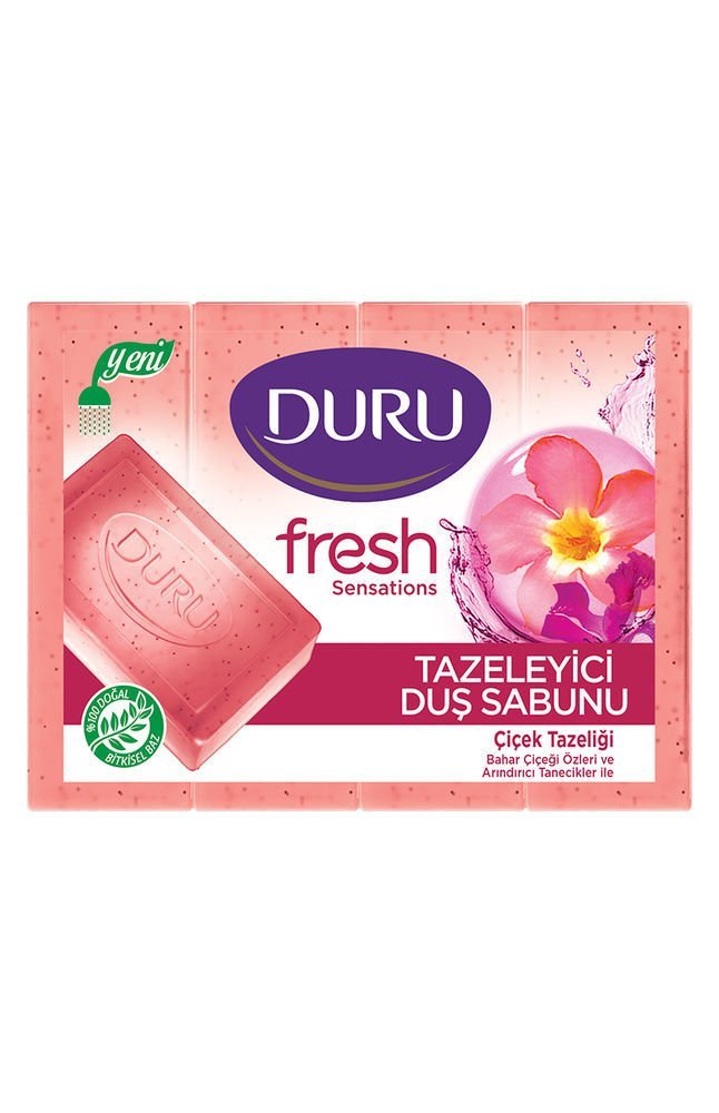 Duru Çiçek Tazeliği Tazeleyici Duş Sabunu 4x160g