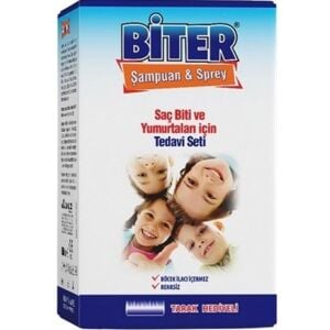 Biter Sprey Set - Şampuan 150 ml + Sprey 100 ml - Tarak Hediyeli