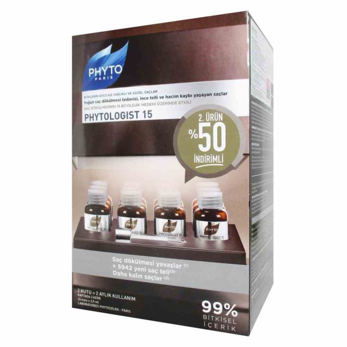 Phyto Paris Phytologist 15 Serum 2x(12 ampul x 3.5ml) 2.si %50 İndirimli