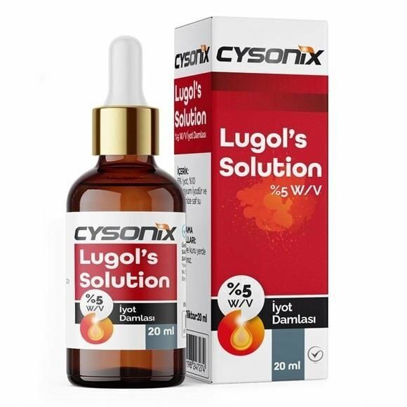 Cysonix Lugol's Solution %5 İyot Damla 250 ml
