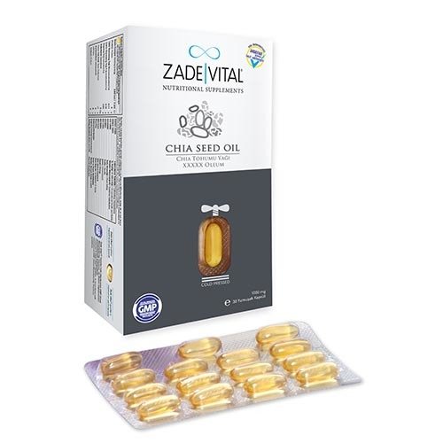 Zade Vital Chia Tohumu Yaği 1000 Mg Blister Yumuşak 30 Kapsül